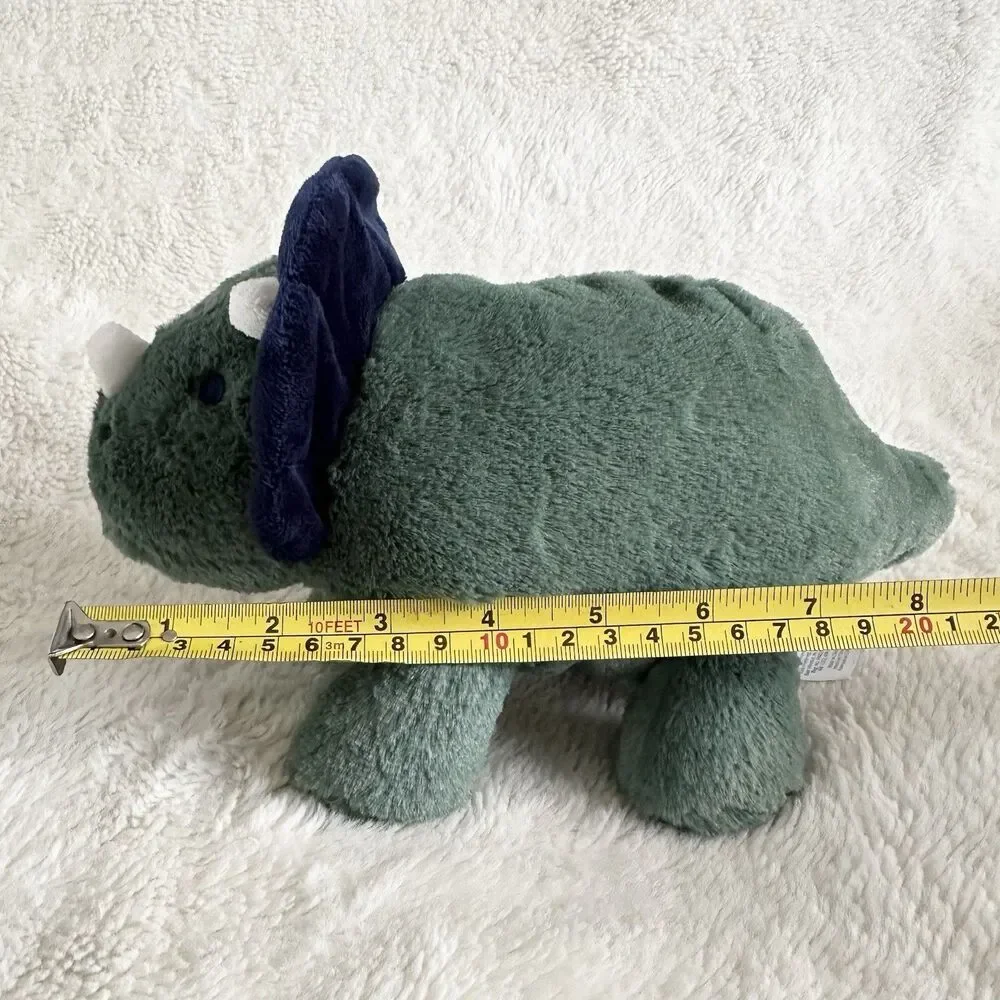 Carters Just One You Blue Green Triceratops Dinosaur Plush Baby Sooth Toy Lovey